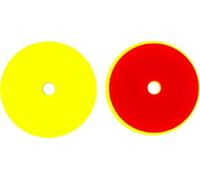 ALCLEAR 50145M_2 Lot de 2 Pads Moyens Ø145/128x25 mm, Jaune