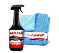 ALCLEAR 71100SV Spray de scellage peinture 1000 ml avec chiffon microfibre - protection UV & hydrophobe pour voiture, moto, caravane - sans silicone, fabriqué en Allemagne