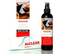 ALCLEAR 721DR Nettoyant pour écran 250 ml avec chiffon en microfibre ultra pelucheux nettoie TV, LCD/TFT, plasma, smartphone sans laisser de traces