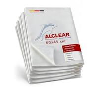 ALCLEAR 950002_5 Set de Chiffons Microfibres pour vitres, Lot de 5 | Chiffons pour vitres, sans traces ni peluches, sans essuyage final, conçu en Allemagne, maison et vitres de voiture
