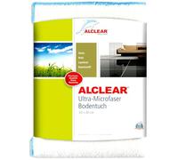 ALCLEAR 950009 Serpillière en Ultra-Microfibre Nettoyage et Entretien Parfaits de Presque tous les Sols Lisses (Carrelage, Marbre, stratifié, parquet) S’Utilise avec de l’Eau ou un Produit Nettoyant Ne Laisse pas de Traces Pour la Maison et le Bureau 60 x 40 cm Blanc