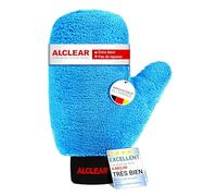ALCLEAR 950013B Gant Nettoyant Voiture Microfibre pour Jantes Alu entretien Auto Moto Vélo sans Rayures, 26X12 Cm, Gant Jante Sans Brosse pour Jantes Alu, Jantes Acier, Enjoliveurs