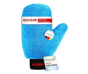 ALCLEAR 950013b gant microfibre jantes 26×12 cm, absorbant, sans rayures | Gant de nettoyage pour jantes alu, enjoliveurs et rayons, pour lavage et entretien auto, marque allemande de qualité