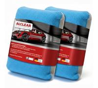 ALCLEAR 950014 Set de 2 Éponges Anti-Buée en Ultra-Microfibre pour Voiture Pour l’Entretien de la Voiture et le Nettoyage Vitres Offre une Bonne Visibilité Similaire à un Chiffon Microfibre