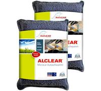 ALCLEAR 950014 Set de 2 Éponges Anti-Buée en Ultra-Microfibre pour Voiture Pour l’Entretien de la Voiture et le Nettoyage Vitres Offre une Bonne Visibilité Similaire à un Chiffon Microfibre
