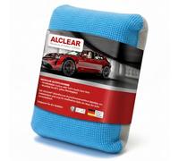 ALCLEAR 950014Microcar Voiture Microfibre Disque Éponge Entretien Voiture, Bleu/Gris, en Tissu Microfibre, Chiffon de Séchage Contre Le Pare-Brise Embué