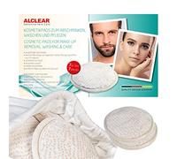 Alclear 95AP Lot de 7 tampons de lavage lavables beige et blanc avec sac de lavage, microfibre douce et agréable pour la peau pour les pores profonds, nettoyage et soin du visage, décolleté