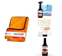 ALCLEAR® 95V06 Deep Shine Lackpflege-Set: XXL Trockentuch, Lackversiegelung Spray, Mikrofaser Waschhandschuh, Autoshampoo Konzentrat