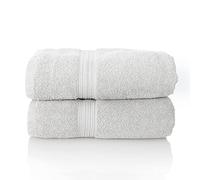 ALCLEAR- Lot de Serviettes éponge de qualité supérieure, Gamme Disponible en 6 Coloris et 5 Tailles, Coloris : Blanc, 2 Serviettes invités de 70 x 200 cm, Oeko-Tex Standard 100