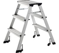 Escabeau pliant marche plateforme y comp. 3 hauteur de la plate-forme 630 mm ...
