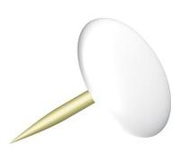 Alco AL-151-10 Punaises Sun Boîte de 9,5mm en Laiton A 100 Pièces Blanc