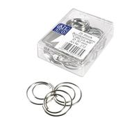 'Alco-Albert 272 Lot de trombones ", circulaire, Diamètre : 30 mm, ronde, nickelée, boîte 25 pièces