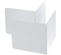 Alco-Albert 4302-10 Lot de 2 serre-livres en métal 130 x 140 x 140 mm (Blanc) (Import Allemagne)