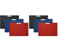 ALCO-Albert 5521-15 - Planchette à pince DIN A3 format paysage, en bleu, recouvert de plastique, 1 pièce (Lot de 2)