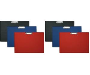 ALCO-Albert 5521-15 - Planchette à pince DIN A3 format paysage, en bleu, recouvert de plastique, 1 pièce (Lot de 2)