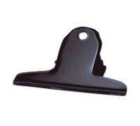 Alco-Albert 770S11 Lot de 10 pinces à papier en métal Noir 75 mm
