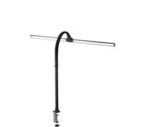 ALCO-Albert 905-11 - Lampe de bureau LED avec pince, noire, intensité réglable en continu, 5 températures de couleur, lampe de table en aluminium