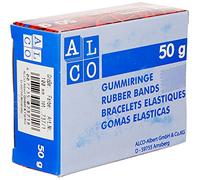 Alco-Albert Alco 737-1 élastiques en carton-Diamètre : 100 mm-Rouge - 50 g