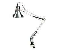 Alco-Albert - Lampe de bureau avec pince de fixation chromée