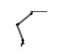 Alco-Albert - Lampe de bureau LED avec pince de table, 20 LED, 7 W, noire