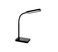 Alco-Albert - Lampe de bureau LED, noire, 16 x 10 x 43 cm