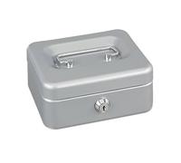 Alco-Albert - Petite caisse à monnaie verrouillable, argent