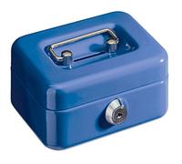 ALCO-Albert - Petite caisse à monnaie verrouillable bleu foncé