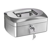 Alco-Albert - Petite tirelire verrouillable argent