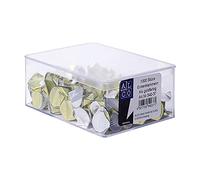 ALCO-Albert - Pinces d'angle en aluminium doré, 1 000 pièces