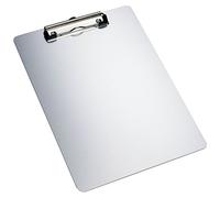 ALCO-Albert - Porte-bloc DIN A4 en aluminium, argent | Sous-main résistant à l'eau avec pince pour formulaires, notes et documents