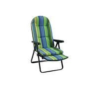 Alco m285448 - Fauteuil relax avec reposapies acero-verde rayures - 797 vor-0036