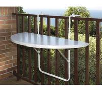 ALCO Table suspendue pour balcon env. 100 x 50 cm blanc