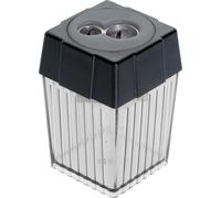ALCO Taille-crayon double 3015-11 carré noir fumé