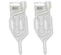 AlcoFerm BARBOTEUR 2 pièce Plastique - Aseptic Bung, Fermentation Valve, Bonbonne, Airlock