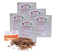 AlcoFermBrew 5 x Tanins de Vin 10g - Antioxydants pour Le vin, Vinification Tannin