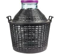 AlcoFermBrew Bonbonne à col Large 15L - Bonbonne en Verre | Dame-Jeanne en Verre | Seau Fermentation