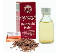 AlcoFermBrew Bordeaux Levure de Vin 28ml pour 100L - Vina Levure de Vin Liquide, Levure de Fermentation, Copeaux de Chêne