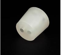 AlcoFermBrew Bouchon en Silicone à Deux Trous pour le laboratoire et l'industrie alimentaire (38/31 mm)