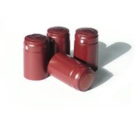 AlcoFermBrew Capsules Thermorétractables pour Bouteilles de Vin - Décoration et Protection du Bouchon (Bourgogne/Rouge - 100 pcs)
