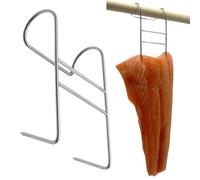 AlcoFermBrew Crochets de fumage x 5 pièce pour le bacon, le jambon, les saucisses et le poisson | Crochets de boucher