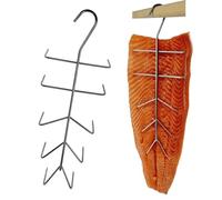 AlcoFermBrew Crochets de Fumage x 5 pièce pour Poissons : Saumon, Truite, Maquereau, Filets et Poissons Entiers