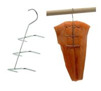 AlcoFermBrew Lot de 5 Crochets de Fumage pour Filets et Poissons Entiers | Saumon, Truite, Maquereau, Sprat