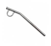 AlcoFermBrew Whisky Thief Courbé 44 cm - Valinch en Acier Inoxydable, Échantillonneur pour Fûts de Whisky, Vin et Spiritueux, Pipette de Prélèvement en INOX