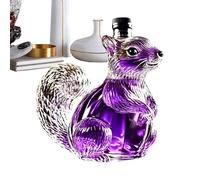 Alcohol Decanter - Squirrel Shape 14x9cm | Empty Liquor Container Whiskey Bottle | Creative Animal Glass Aerator Carafe for Home Kitchen Dining Room Restaurant Bar Party Celebration