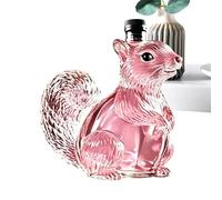 Alcohol Decanter - Squirrel Shape 14x9cm | Empty Liquor Container Whiskey Bottle | Creative Animal Glass Aerator Carafe for Home Kitchen Dining Room Restaurant Bar Party Celebration