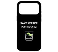 Alcohol Gin Funny Drinking Save Water Drink gin Coque pour iPhone 17 Pro Max