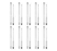 Alcool à 100 Degrés, 10 Pièces Hydromètre Testeur de Bière en Verre Compteur de Vin Mesurant les Hydromètres d'Alcool Kit d'outils pour la Concentration de Test de G à la Maison