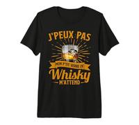 Alcool Bourbon Disant J'Peux Pas J'Ai Whisky T-Shirt Haut de Gamme