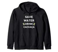 Alcool Cachaça Économiser de l'eau Humour Cachaça Sweat à Capuche