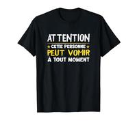 Alcool Cadeau Humour Vomir Vomito Bourré Anniversaire T-Shirt